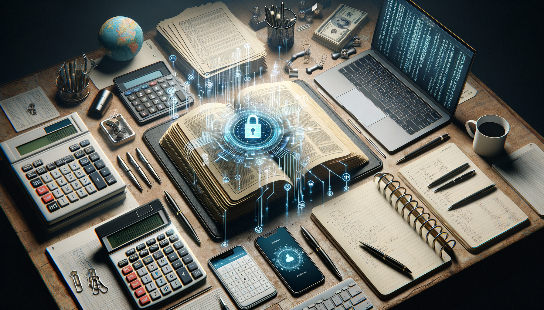 Accounting in the hybrid model: tools, procedures, and cybersecurity